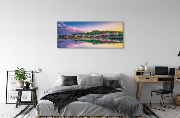 Tablouri canvas râu Germania Sunset