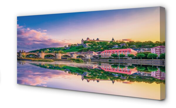 Tablouri canvas râu Germania Sunset