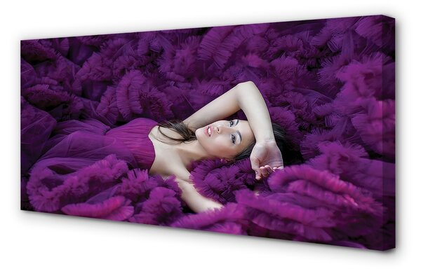 Tablouri canvas Femeie violet
