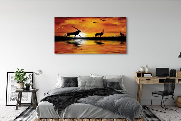 Tablouri canvas Păsări Lacul de Vest
