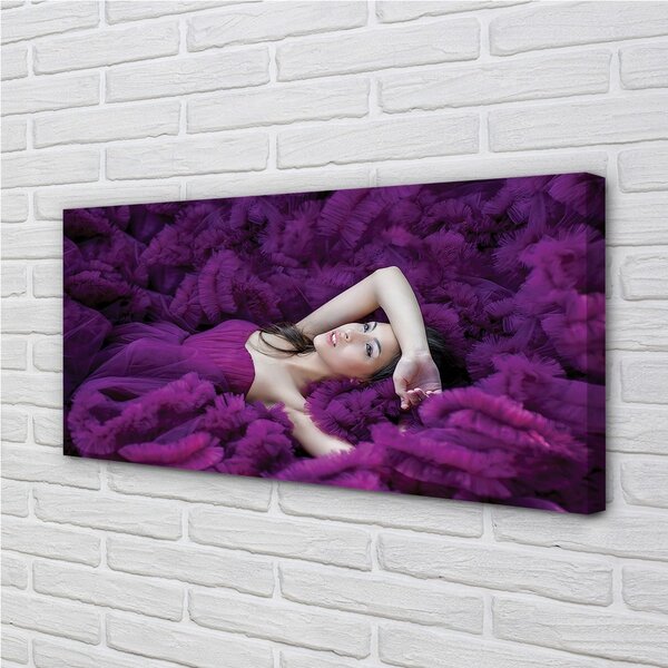Tablouri canvas Femeie violet