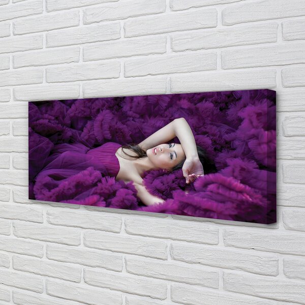 Tablouri canvas Femeie violet