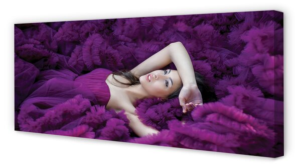 Tablouri canvas Femeie violet