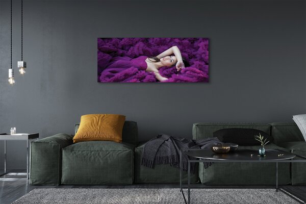 Tablouri canvas Femeie violet