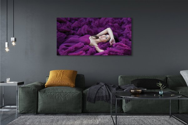 Tablouri canvas Femeie violet