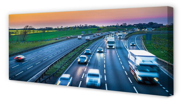 Tablouri canvas Autostradă auto cer