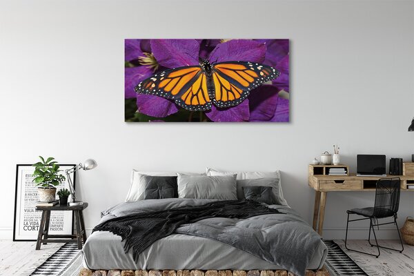 Tablouri canvas flori colorate fluture