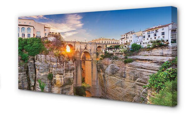 Tablouri canvas Spania Podul apus de soare