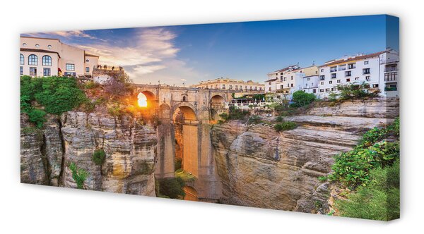 Tablouri canvas Spania Podul apus de soare