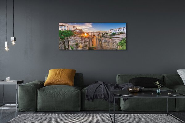 Tablouri canvas Spania Podul apus de soare