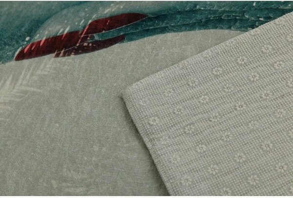 Covor OAKLEE, 160x230 cm, forma dreptunghiulara, poliester, gri cu imp