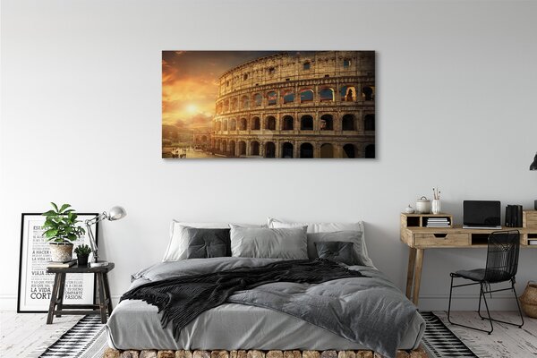 Tablouri canvas Roma Colosseum apus de soare