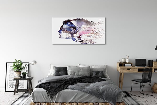 Tablouri canvas Imaginea de fata unui barbat