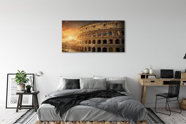 Tablouri canvas Roma Colosseum apus de soare
