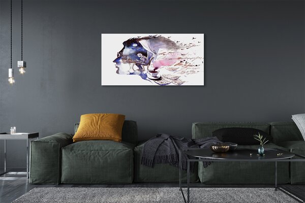 Tablouri canvas Imaginea de fata unui barbat