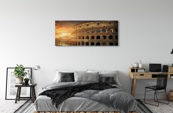 Tablouri canvas Roma Colosseum apus de soare