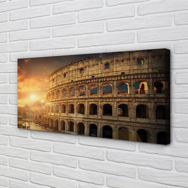 Tablouri canvas Roma Colosseum apus de soare