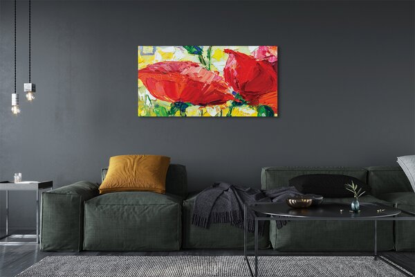 Tablouri canvas flori roșii