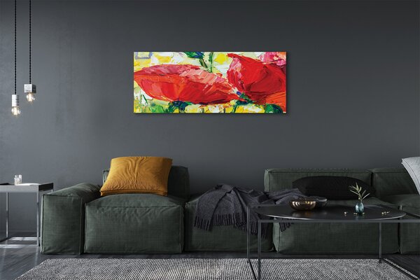 Tablouri canvas flori roșii