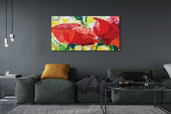 Tablouri canvas flori roșii
