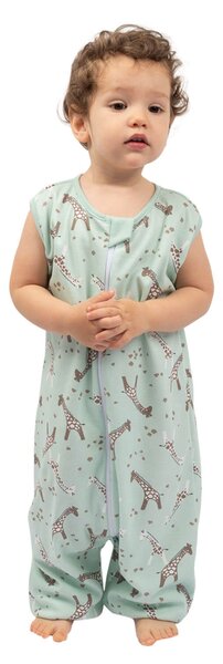 Set 2 saci dormit copii de vara din bumbac cu picioare 18-36 luni Kidizi Giraffe Safari, 0.5 tog