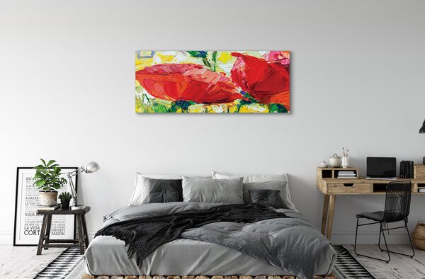Tablouri canvas flori roșii