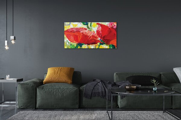 Tablouri canvas flori roșii