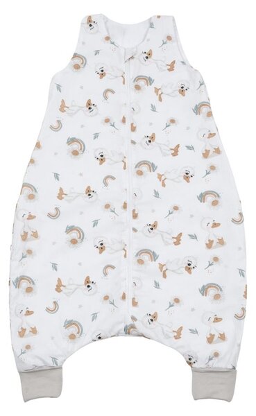 Sac de dormit cu picioare de vara pentru copii 18-36 luni Kidizi Ducky 0.5 tog, mansete transformabile in soseta