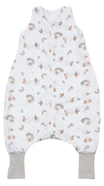 Sac de dormit cu picioare de vara pentru copii 18-36 luni Kidizi Ducky 0.5 tog, mansete transformabile in soseta
