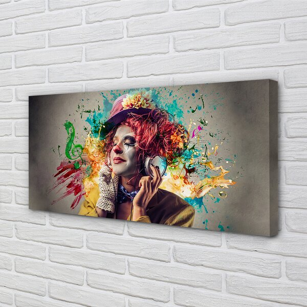 Tablouri canvas CLOWN vopsea note