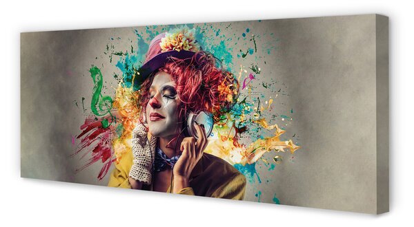 Tablouri canvas CLOWN vopsea note