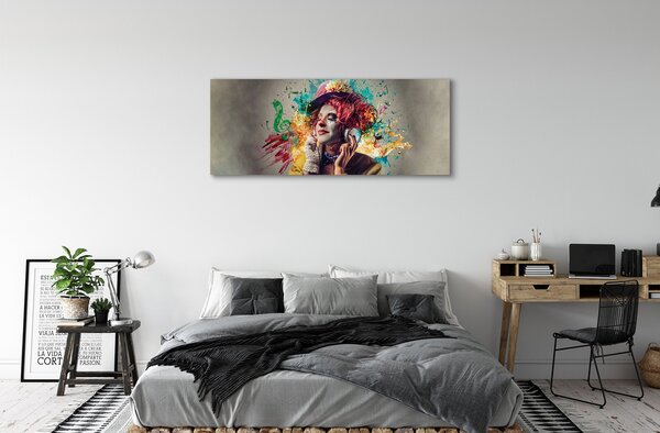 Tablouri canvas CLOWN vopsea note