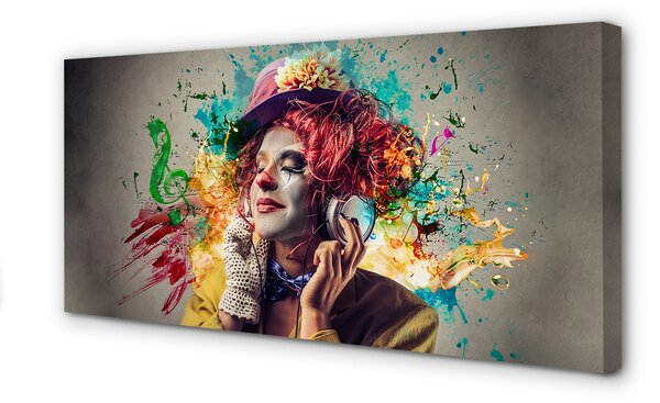 Tablouri canvas CLOWN vopsea note