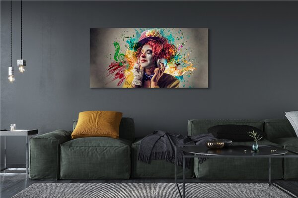 Tablouri canvas CLOWN vopsea note