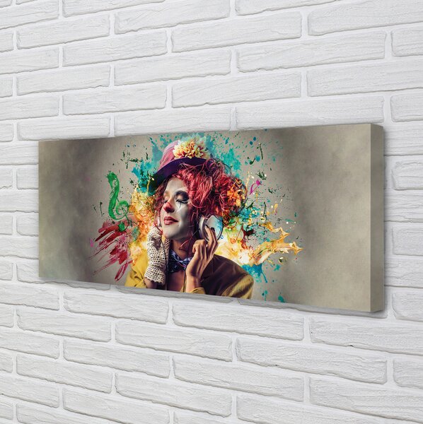 Tablouri canvas CLOWN vopsea note