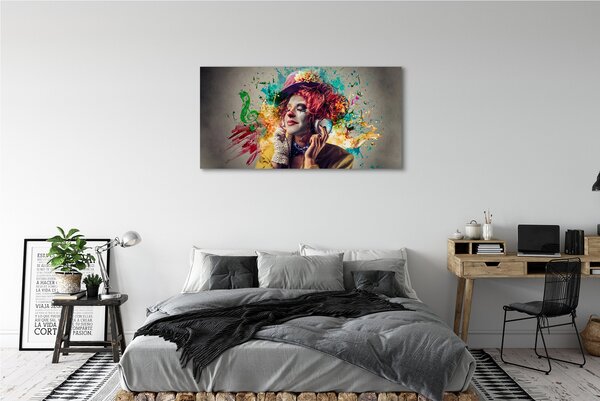 Tablouri canvas CLOWN vopsea note