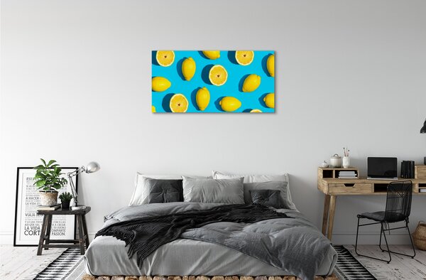Tablouri canvas Lamaile pe un fundal albastru
