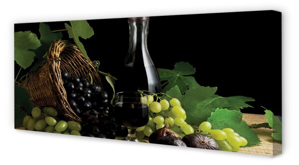 Tablouri canvas frunze de struguri de vin Coșul de gunoi