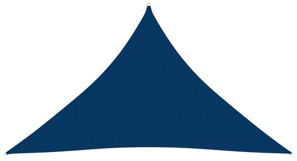 Parasolar albastru 2,5x2,5x3,5 m țesătură oxford triunghiular