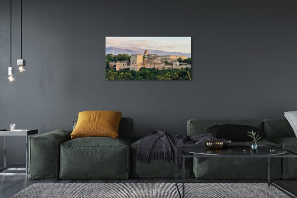 Tablouri canvas Spania Castelul de pădure de munte