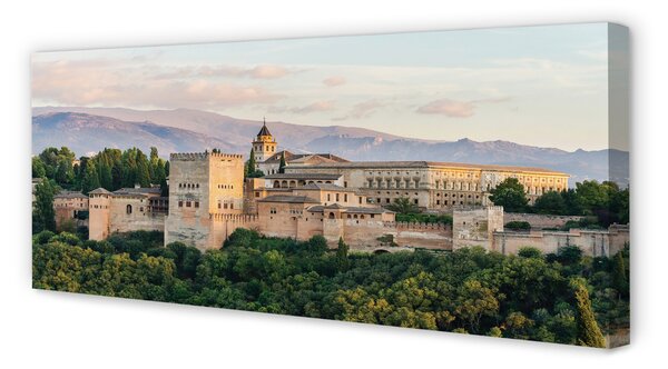 Tablouri canvas Spania Castelul de pădure de munte