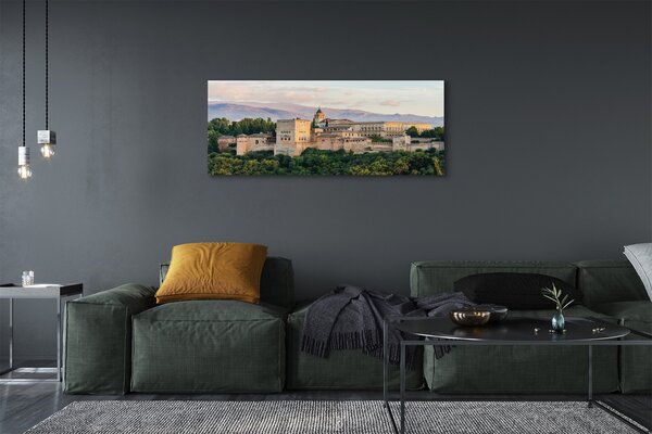 Tablouri canvas Spania Castelul de pădure de munte