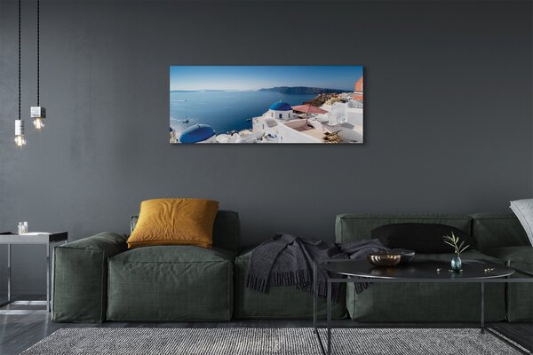 Tablouri canvas Grecia panorama mare a clădirilor