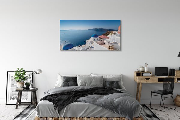 Tablouri canvas Grecia panorama mare a clădirilor
