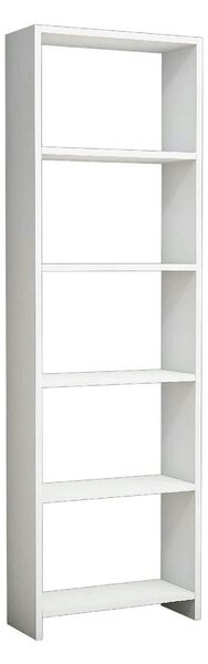Biblioteca NEW, alb, PAL melaminat, 50x20x160 cm