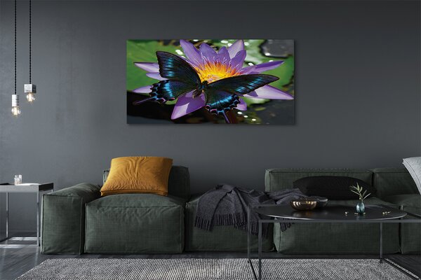 Tablouri canvas floare fluture