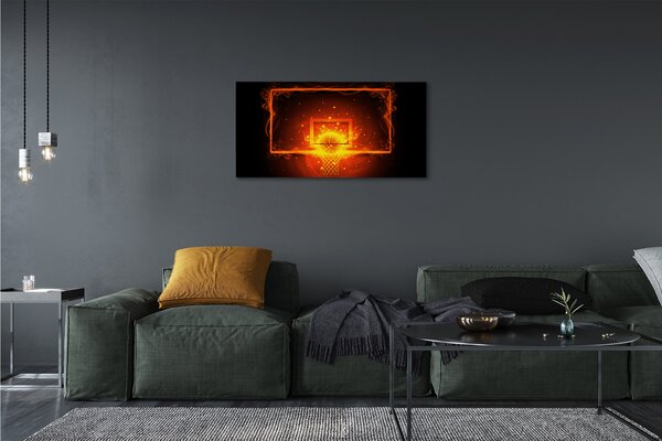 Tablouri canvas Flaming baschet
