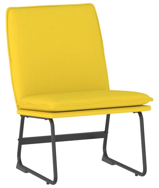 Scaun de relaxare, galben deschis, 52x75x76 cm, material textil