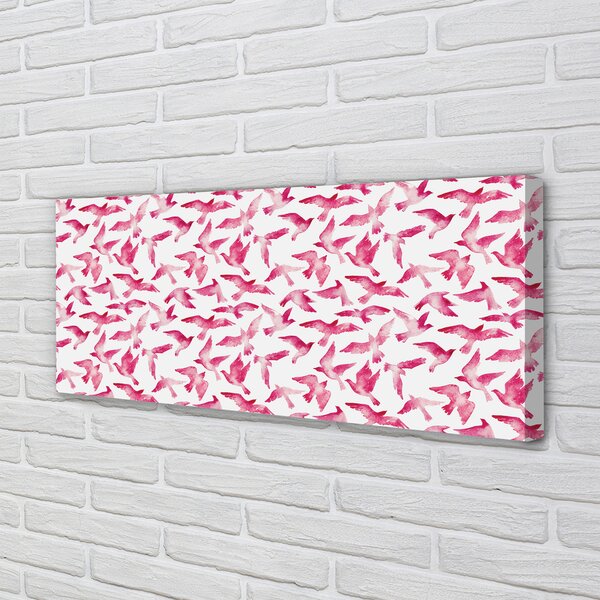 Tablouri canvas păsări roz