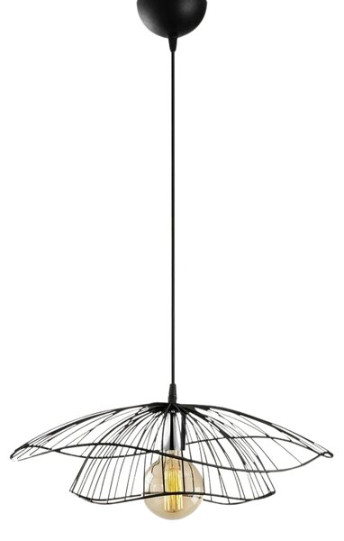 Lustra TEL 6500, negru, metal, 50x111 cm